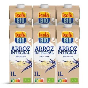 Pack 6 x Bebida BIO Arroz Integral Isola Bio 1 L