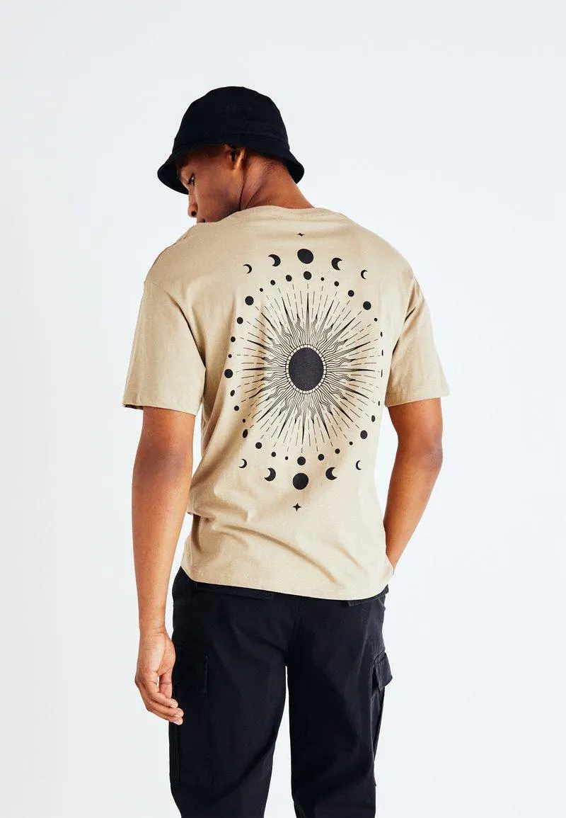 JORJUPITOR TEE CREW NECK - Camiseta estampada - beige