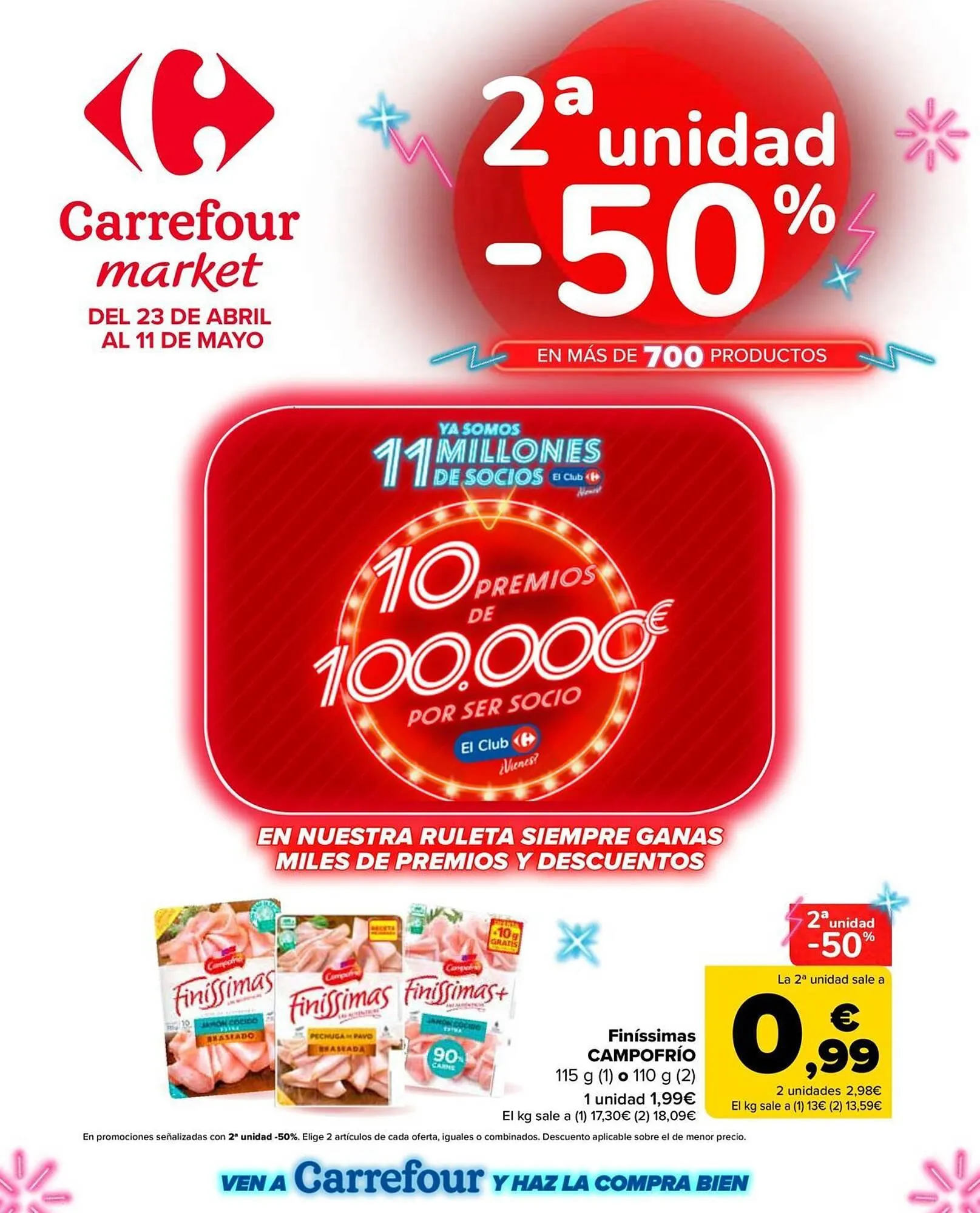 Catálogo de Folleto Carrefour Market 23 de abril al 11 de mayo 2026 - Página 1