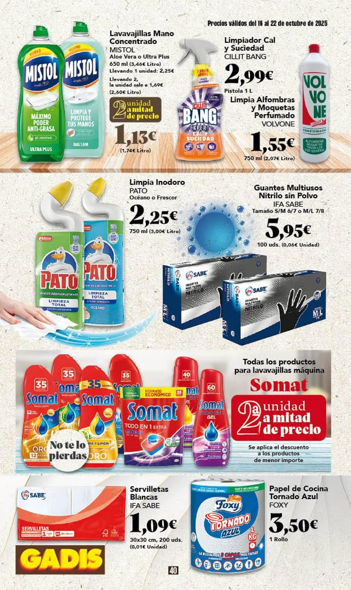 Catálogo de Folleto Gadis 16 de octubre al 22 de octubre 2025 - Página 40