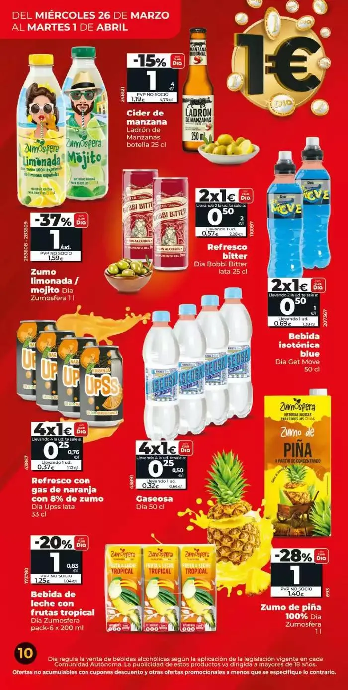 Catálogo de Más de 100 productos a 1€ del 26/03 al 01/04  26 de marzo al 1 de abril 2025 - Página 10