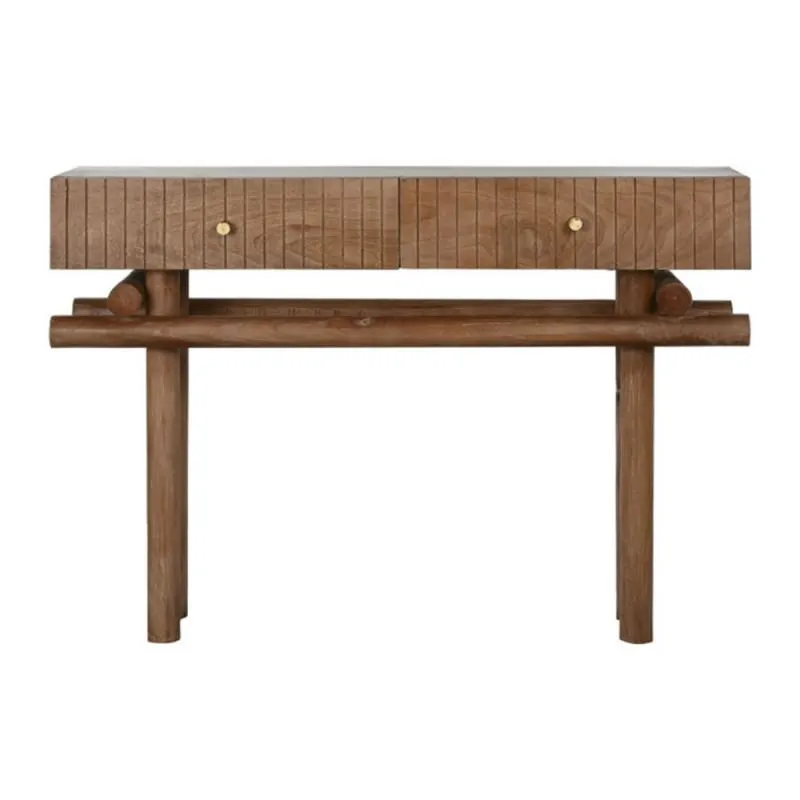Natural mango wood console 110cm