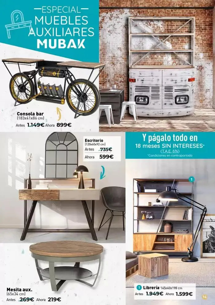 Catálogo de Especial Muebles Auxiliares 4 de noviembre al 4 de enero 2025 - Página 14