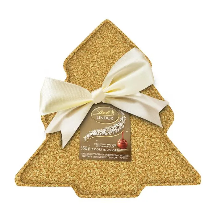 Lata Glamour Árbol Lindor Surtido 350g - Lindt