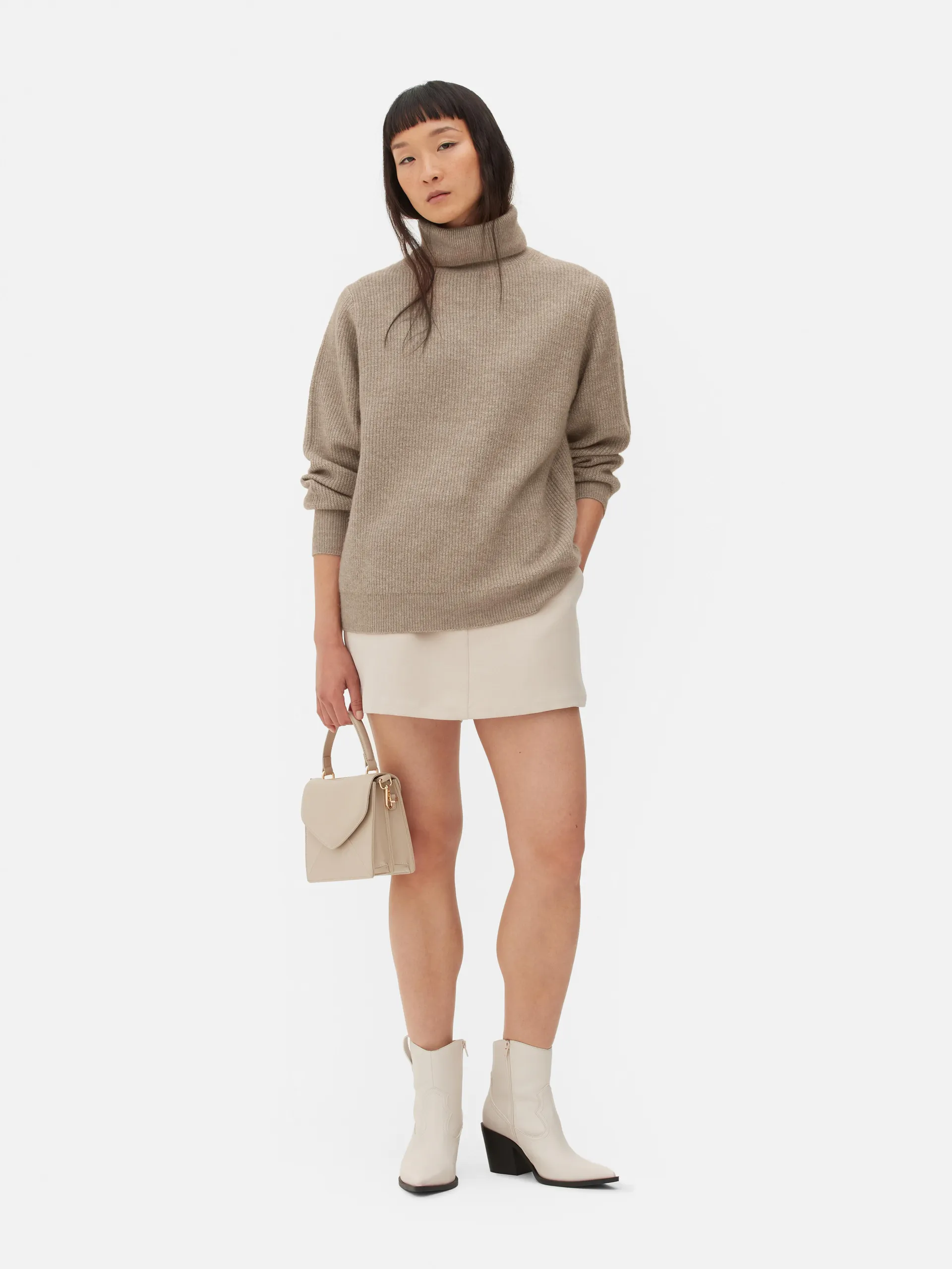 Maglione a collo alto dalla vestibilità comoda