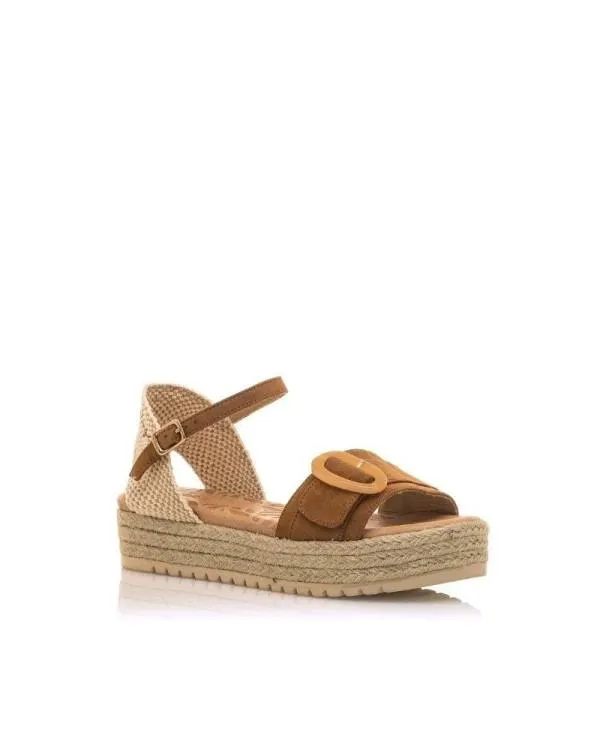 Sandalias Abiertas Alpargatas Mujer Marrón 59606