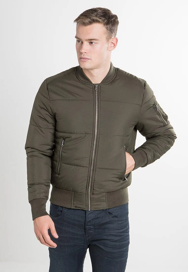 BASIC QUILT BOMBER JACKET - Chaquetas bomber - olive