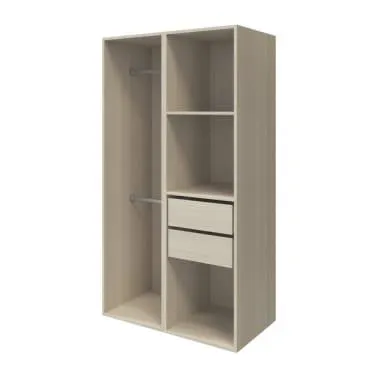 Armario completo Homny 2 columnas roble 1 m