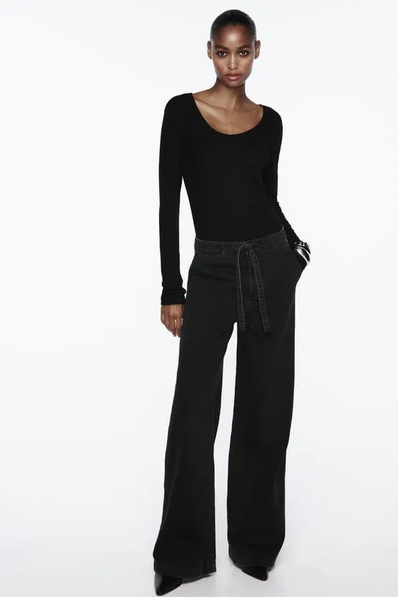 JEANS Z1975 WIDE LEG TIRO ALTO