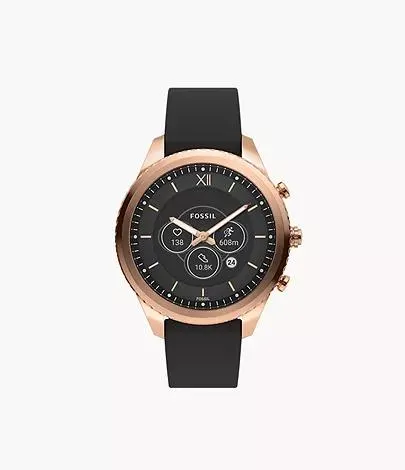 Stella Gen 6 Hybrid Smartwatch Black Leather