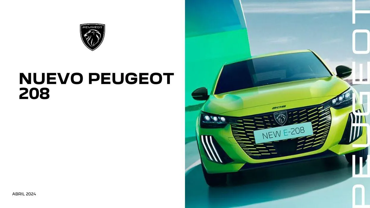 Catálogo de Nuevo Peugeot 208 Eléctrico • Híbrido • Térmico 25 de junio al 25 de junio 2025 - Página 1