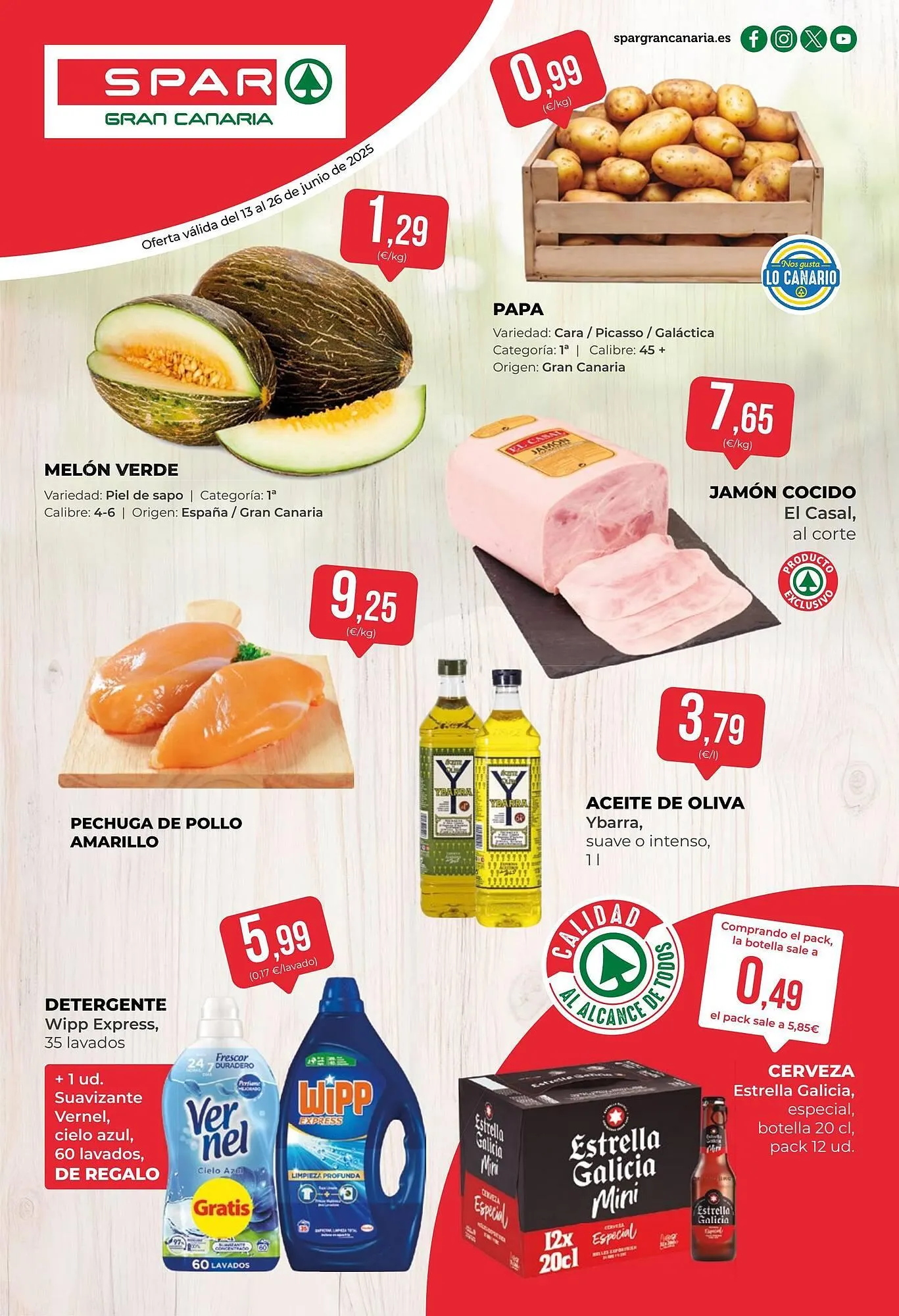 Catálogo de Folleto SPAR Gran Canaria 13 de junio al 26 de junio 2025 - Página 1