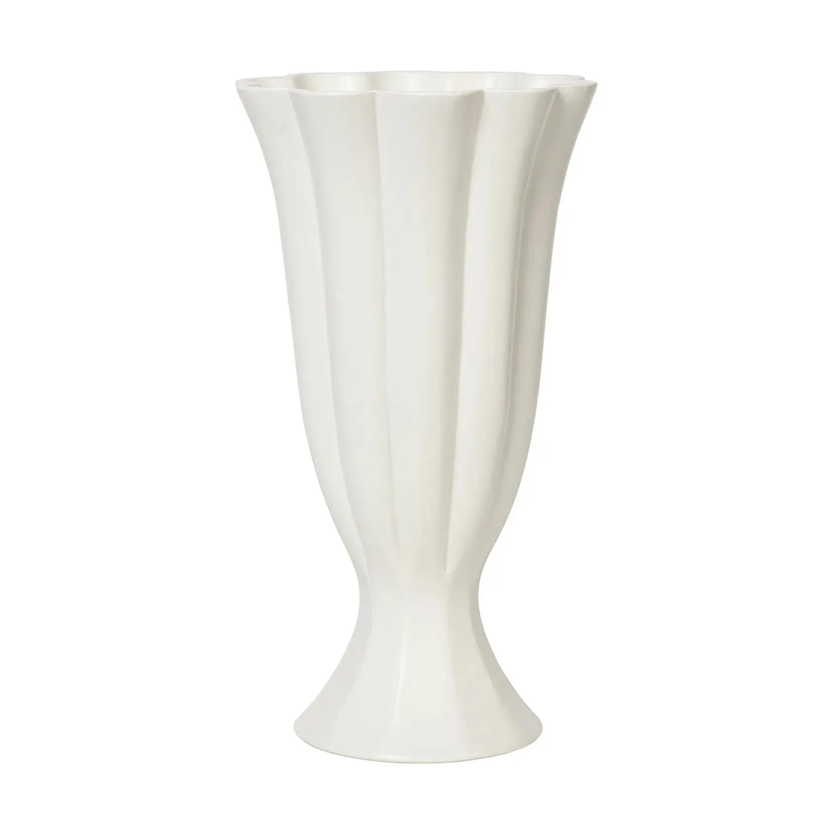 Heli vase L Cream