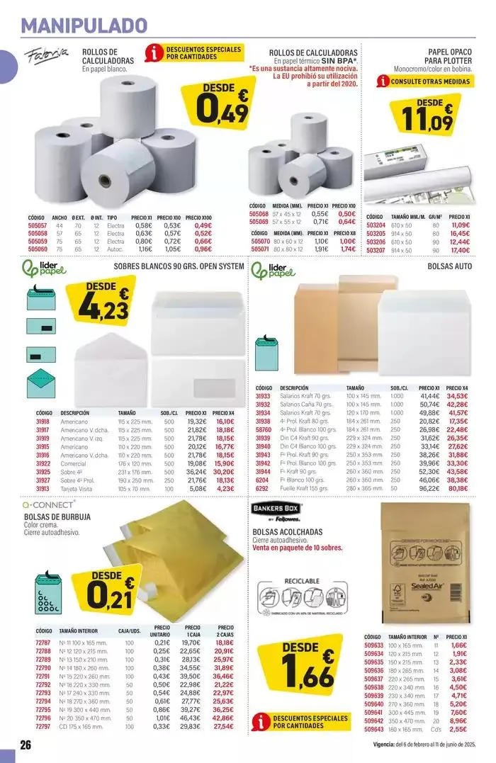 Catálogo de ESPECIAL ARCHIVO 6 de febrero al 11 de junio 2025 - Página 26