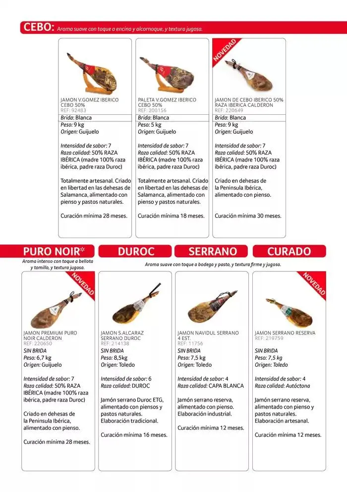 Catálogo de NUESTROS JAMONES 3 de octubre al 31 de diciembre 2024 - Página 3