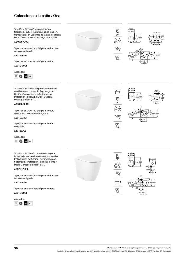 Catálogo de Colecciones de Baño, Muebles y Accesorios 9 de enero al 31 de diciembre 2025 - Página 104