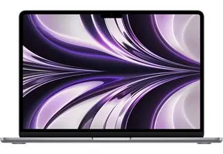 APPLE MacBook Air (2022), 13,6" Retina, Chip M2 de Apple, GPU 8 Núcleos, 8 GB, 256 GB SSD, macOS, Teclado Magic Keyboard Touch ID, Gris Espacial