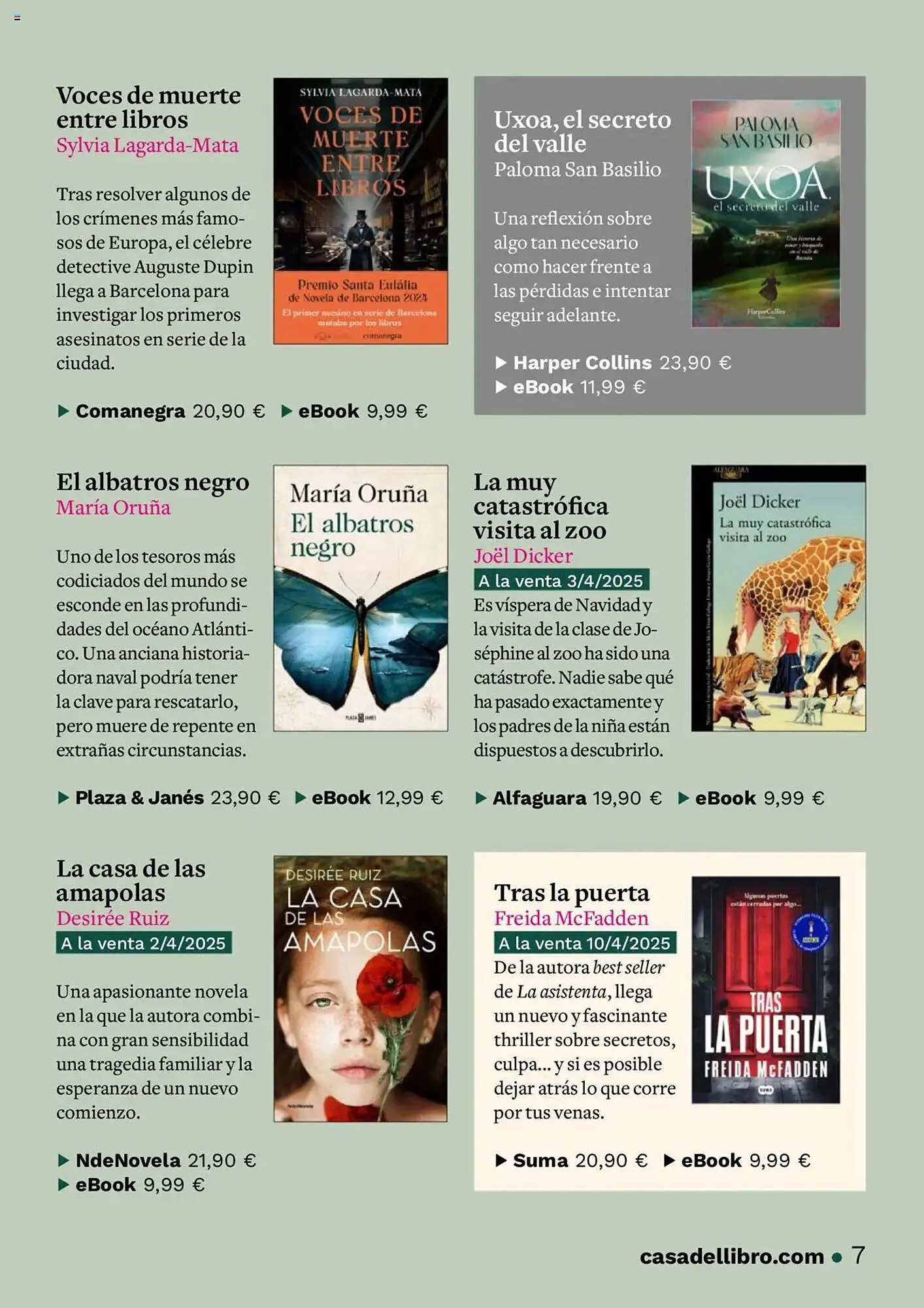 Catálogo de Folleto Casa del Libro 7 de abril al 22 de abril 2025 - Página 7