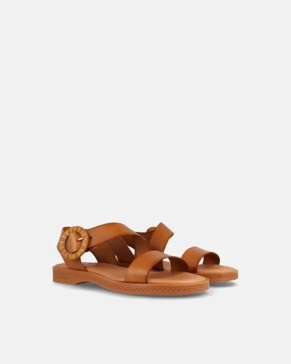 Sandalias Abiertas Mujer Marrón AMSTER