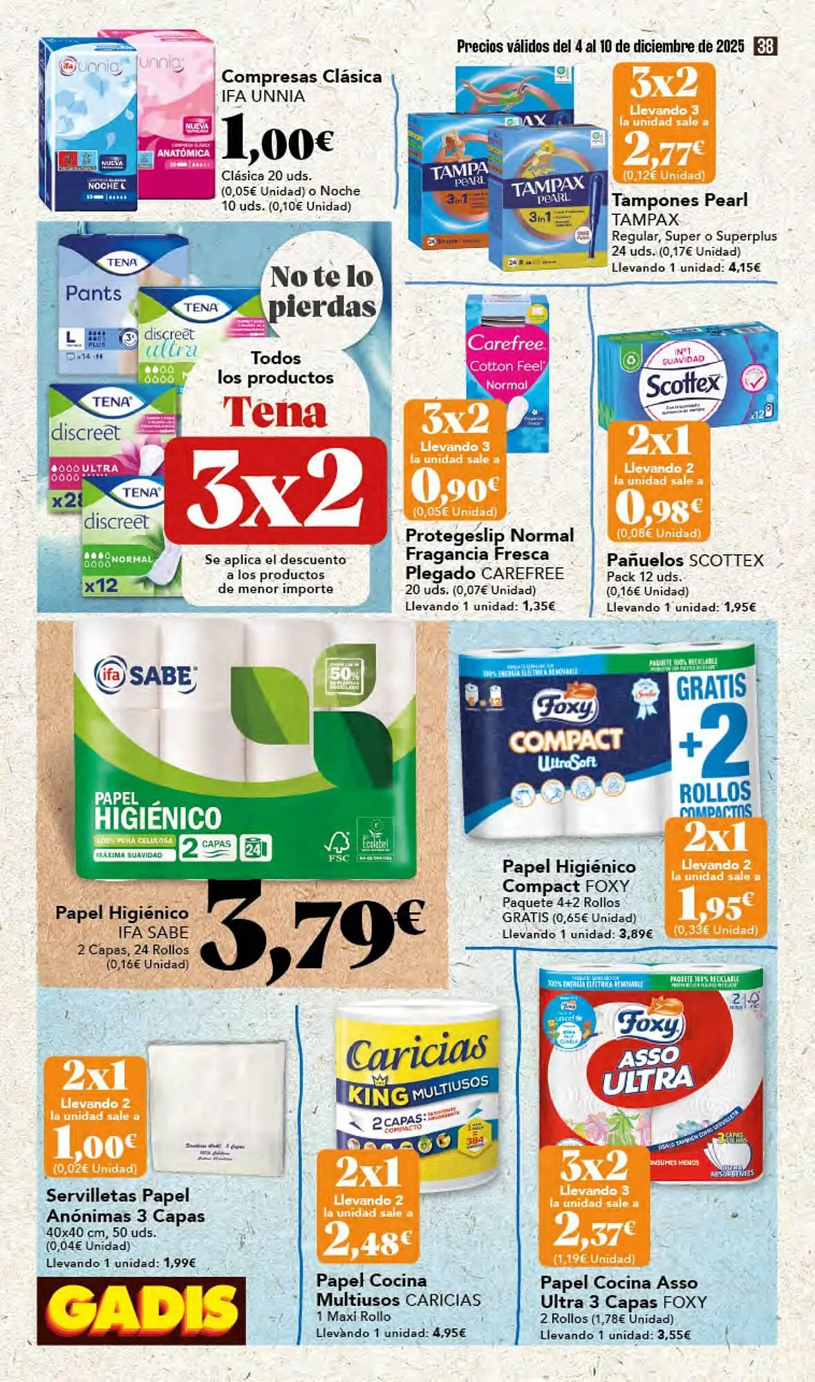Catálogo de Folleto Gadis 4 de diciembre al 10 de diciembre 2025 - Página 38