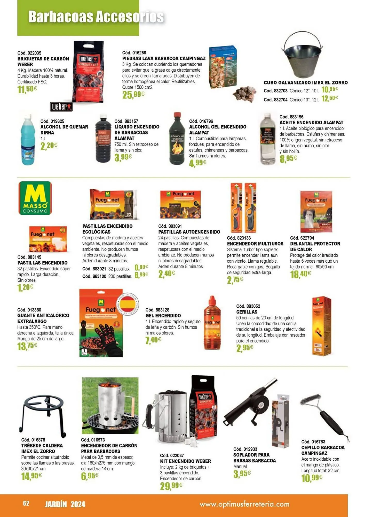 Catálogo de Folleto Optimus 21 de marzo al 31 de agosto 2024 - Página 62
