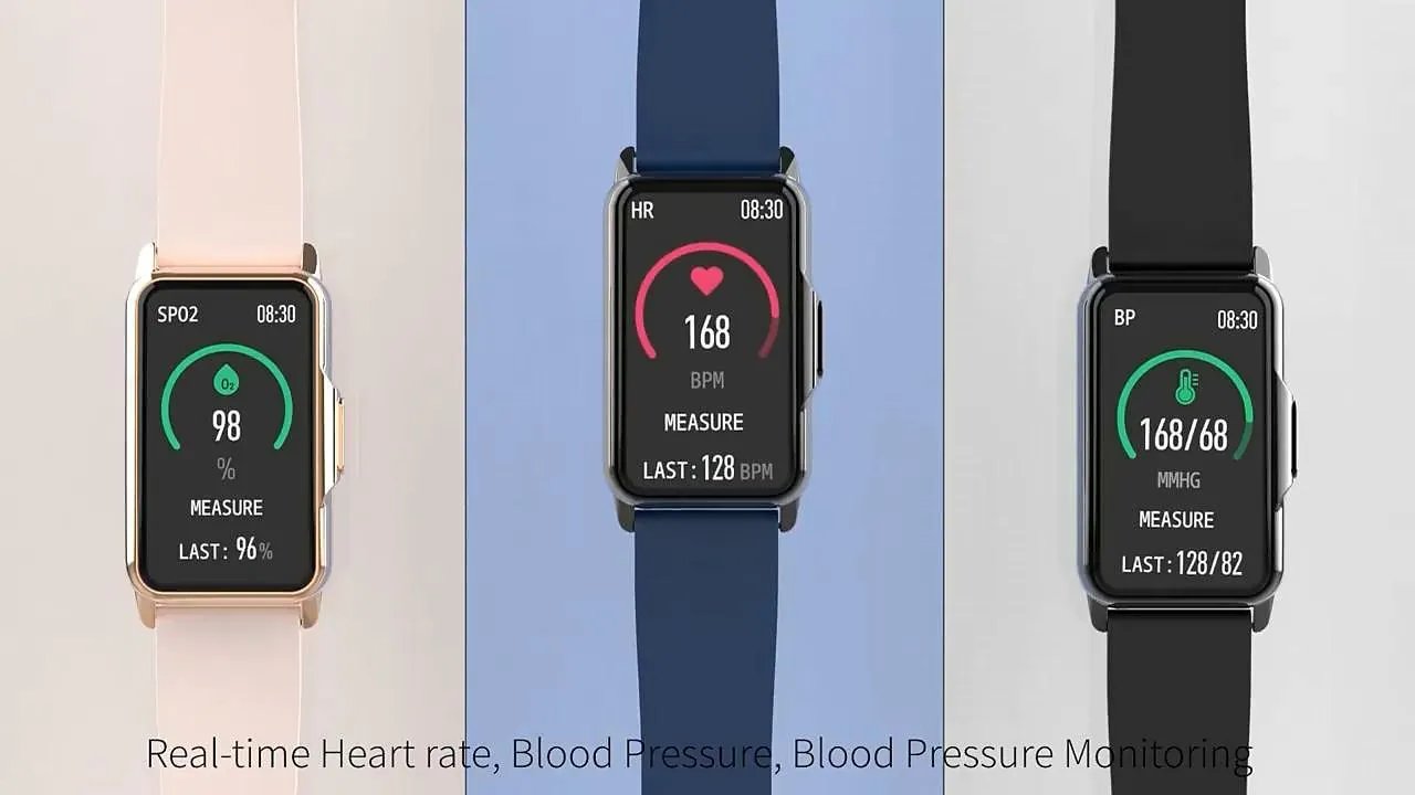 Reloj inteligente h80 para hombres y mujeres de 1,47 pulgadas, monitor de ritmo cardíaco completamente táctil, rastreador de ejercicios, pulsera inteligente impermeable ip67