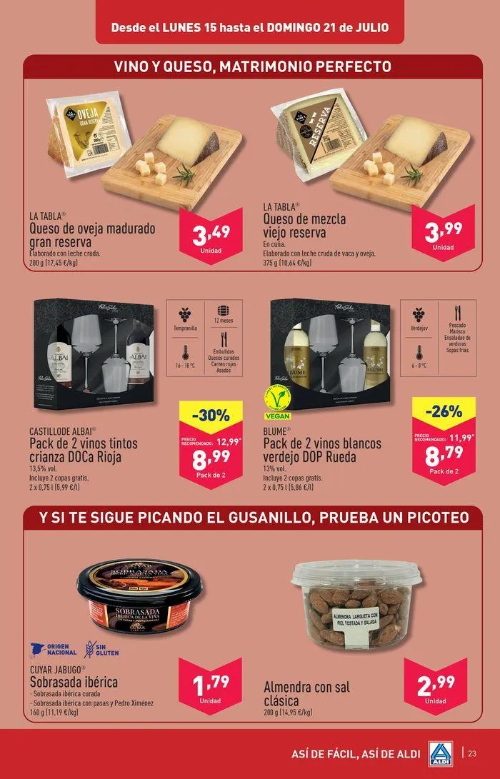 Catálogo de ¡Así de fácil, así de Aldi! 10 de julio al 16 de julio 2024 - Página 23