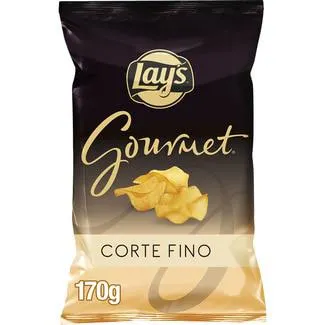 LAY'S GOURMET patatas fritas corte fino sin gluten bolsa 170 g