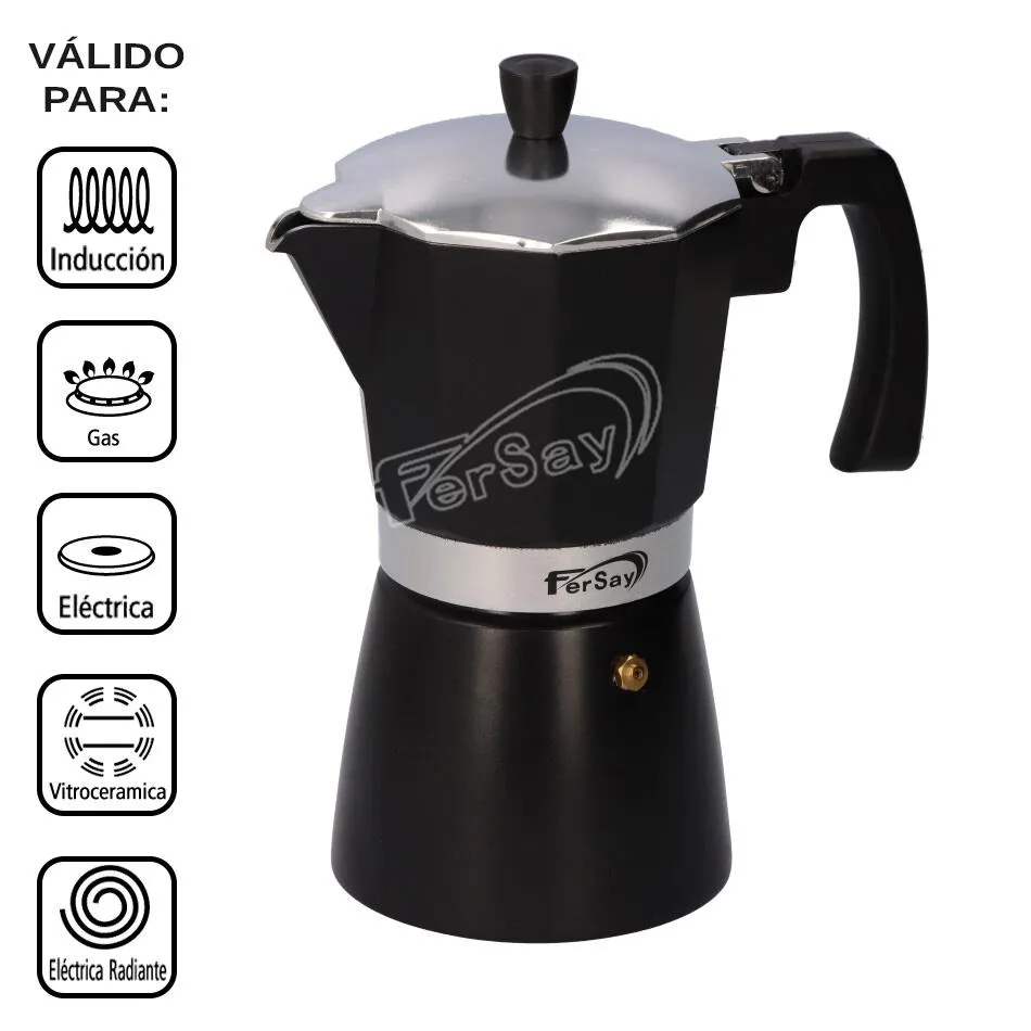 Cafetera italiana 9 tazas para inducción