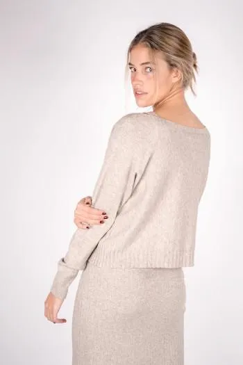 CONJUNTO JERSEY Y VESTIDO BEIGE (BIKUORE)