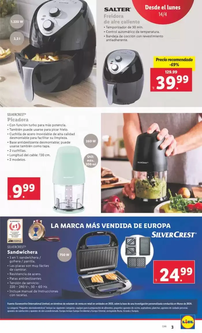 Catálogo de ¡Bazar Lidl! Ofertas válidas del 14/04 al 20/04 14 de abril al 20 de abril 2025 - Página 3