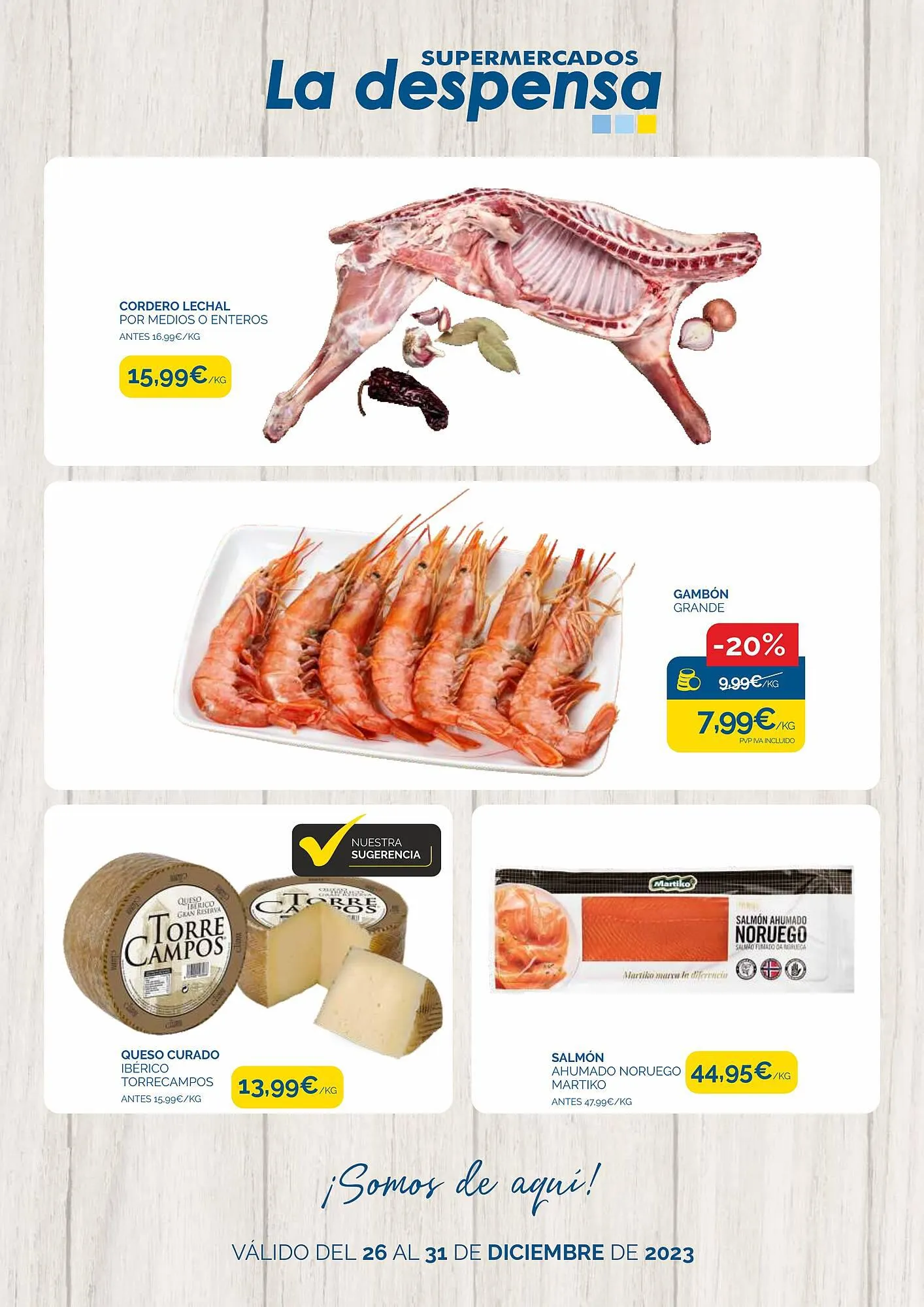 Catálogo de Folleto Supermercados La Despensa 26 de diciembre al 31 de diciembre 2023 - Página 1