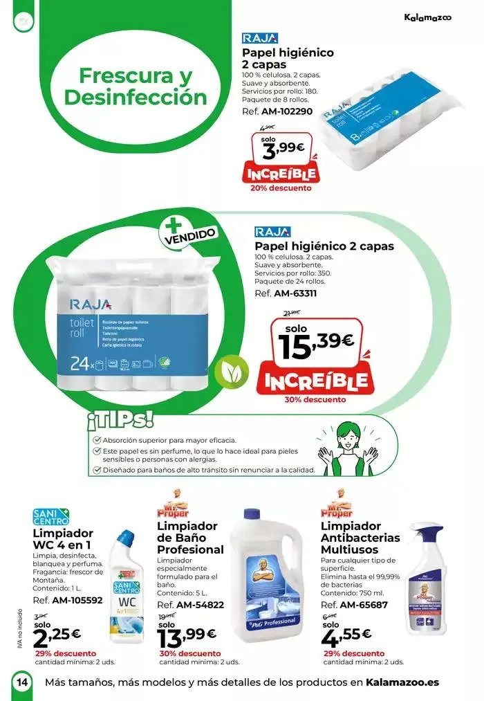 Catálogo de Staples Kalamazoo Higiene y Limpieza 8 de marzo al 4 de abril 2025 - Página 14