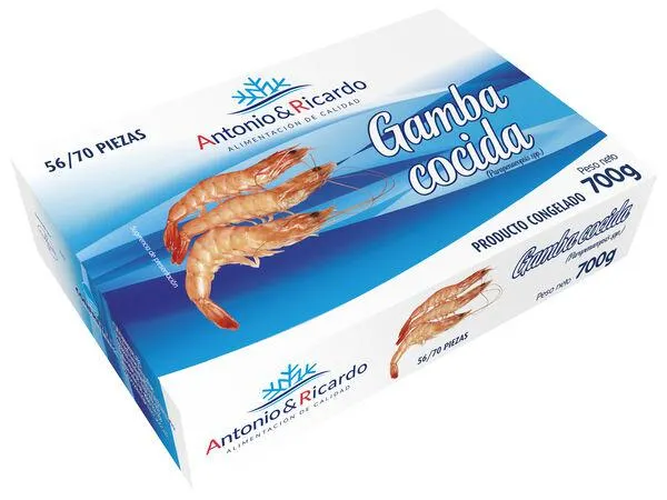 Gamba cocida Antonio y Ricardo 700g 56/70 piezas