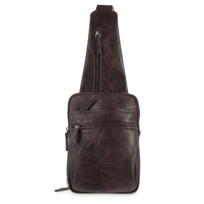 Bolso bandolera jamonera en color marrón - Berlín