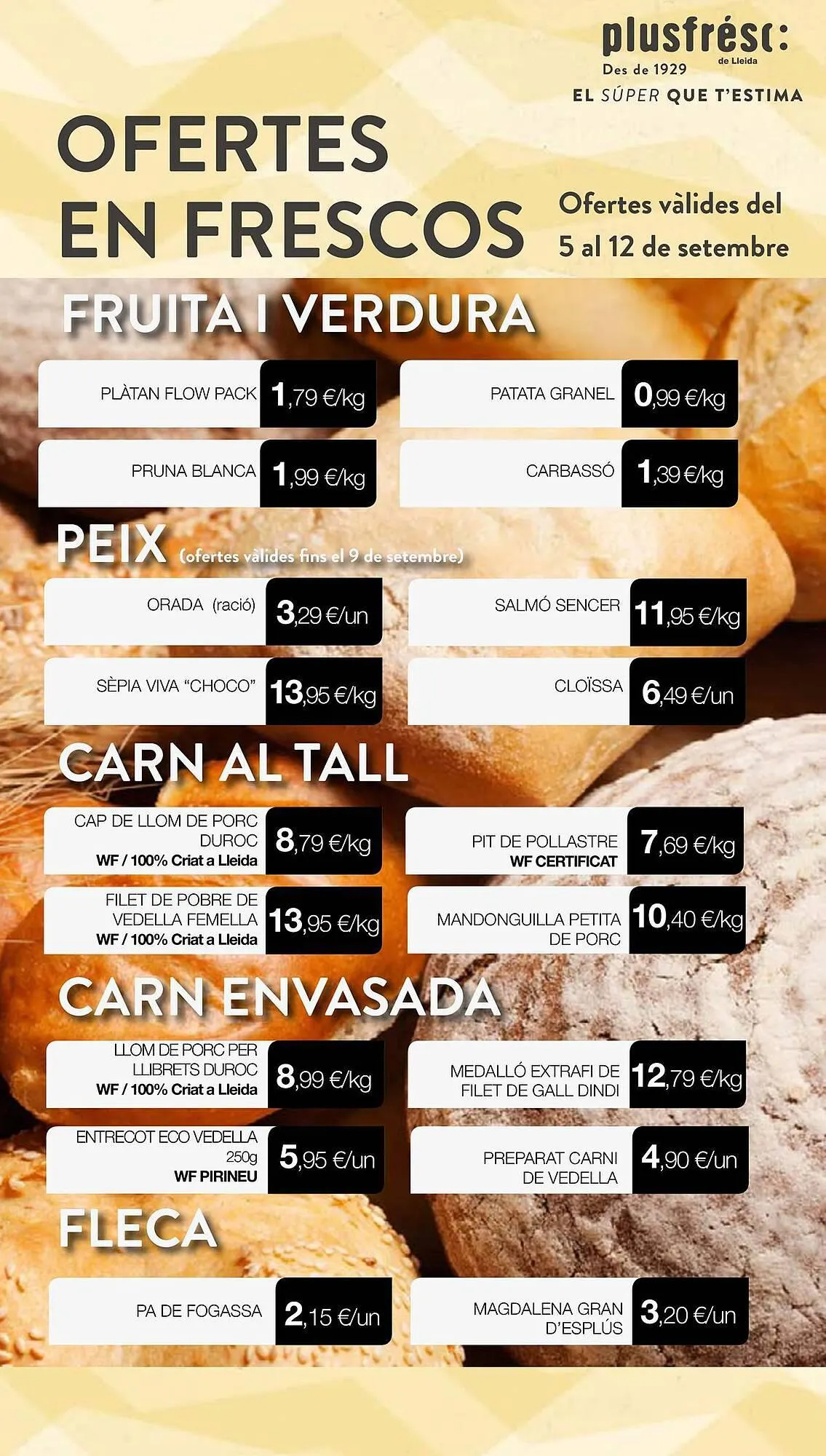 Catálogo de Folleto Plusfresc 8 de septiembre al 12 de septiembre 2023 - Página 1