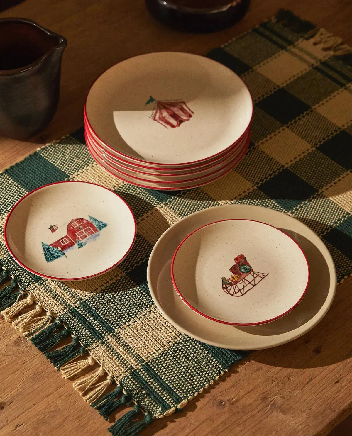 SET CERÁMICA ESTAMPADO NAVIDAD