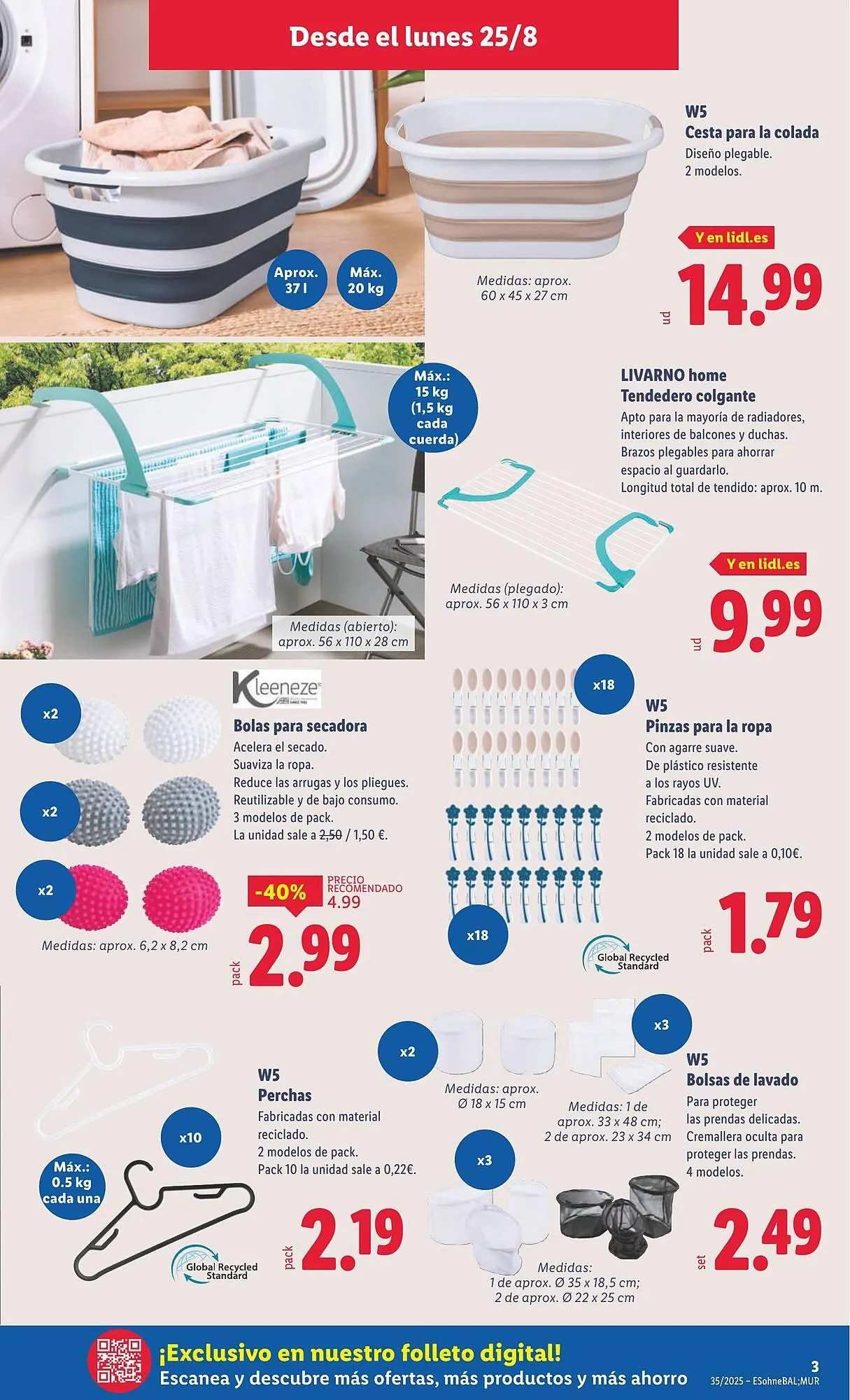 Catálogo de Folleto Lidl 25 de agosto al 31 de agosto 2025 - Página 3