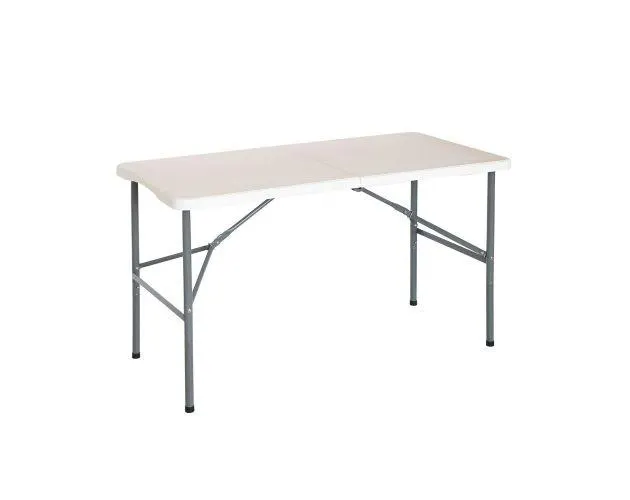 Mesa plegable 122cm rectangular blanca catering thinia home