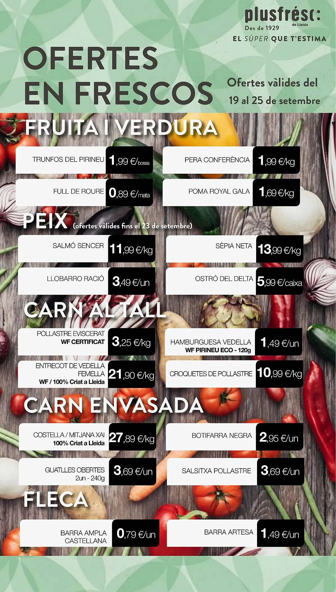 Catálogo de Folleto Plusfresc 19 de septiembre al 25 de septiembre 2023 - Página 1