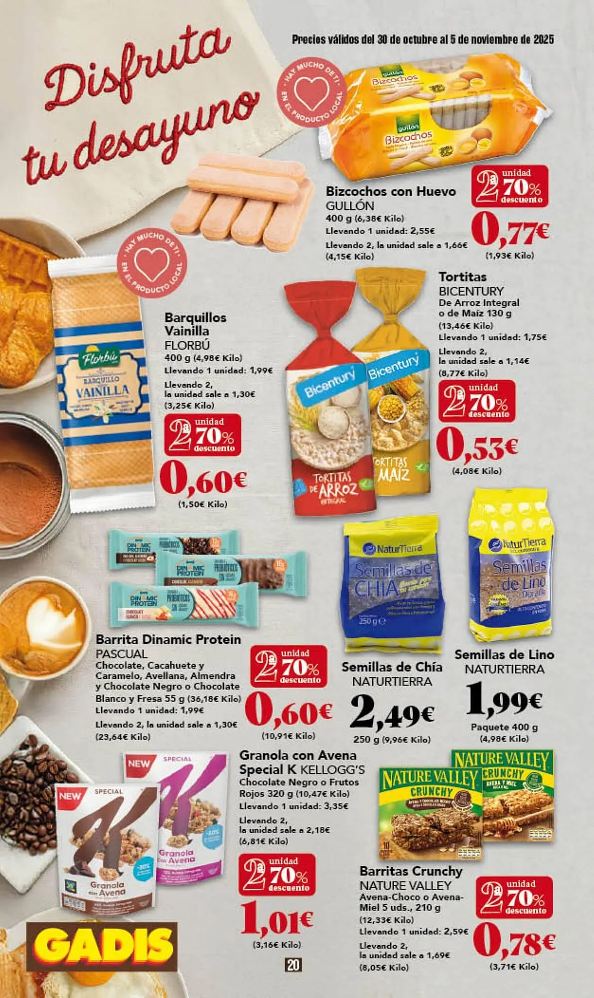 Catálogo de Folleto Gadis 30 de octubre al 5 de noviembre 2025 - Página 20