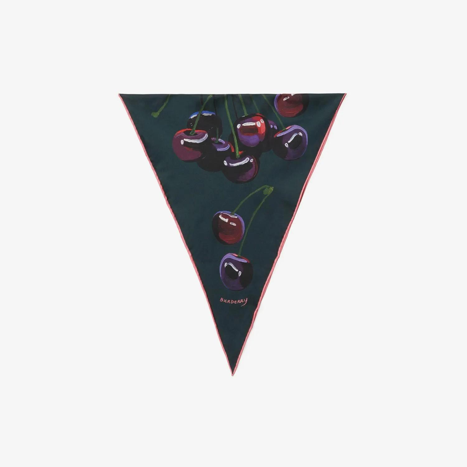 Pañuelo en seda con cerezas