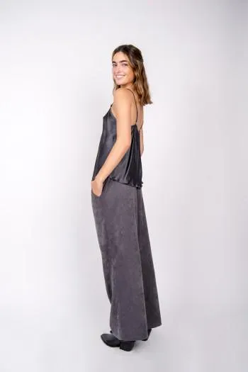 PANTALON PANA GRIS