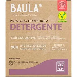 Pack pastillas lavadora de uso doméstico. Formato pastilla (20 pastillas) Baula