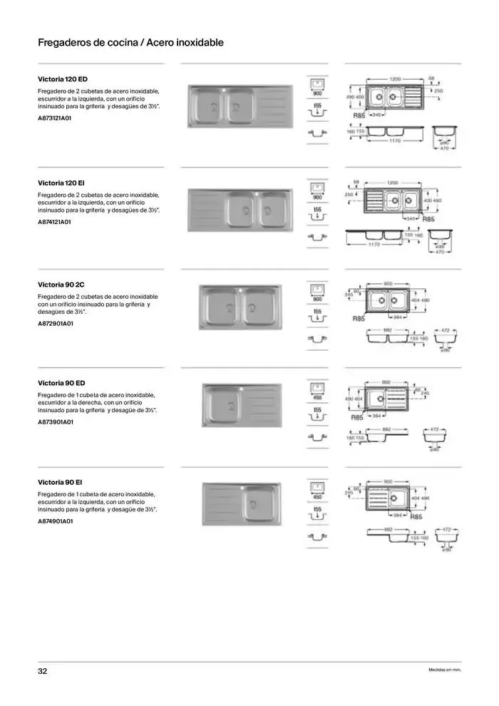 Catálogo de Fregaderos y grifería para cocina 9 de enero al 31 de diciembre 2025 - Página 34