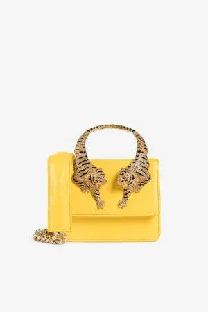 Bolso de hombro pequeño Roar con tigres adornados con cristales