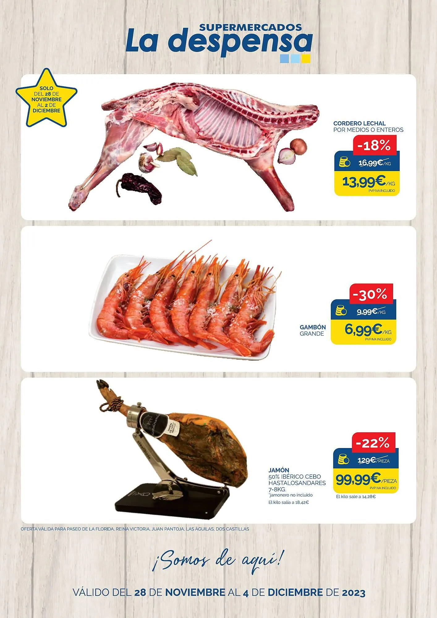 Catálogo de Folleto Supermercados La Despensa 28 de noviembre al 4 de diciembre 2023 - Página 1