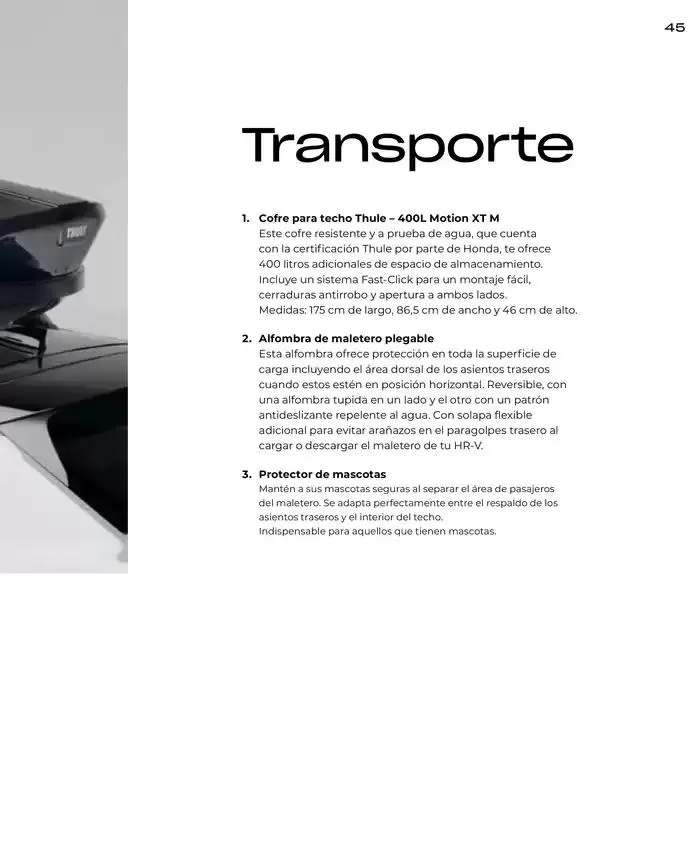 Catálogo de Catálogo HR-V e:HEV 6 de marzo al 30 de junio 2025 - Página 45