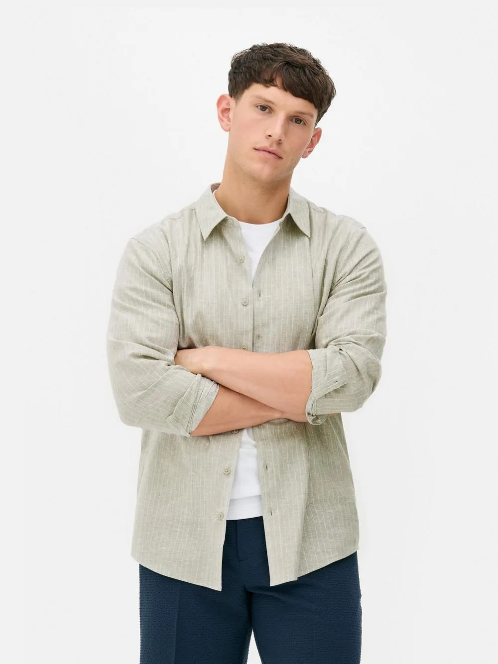 Camisa a rayas con botones de Kem