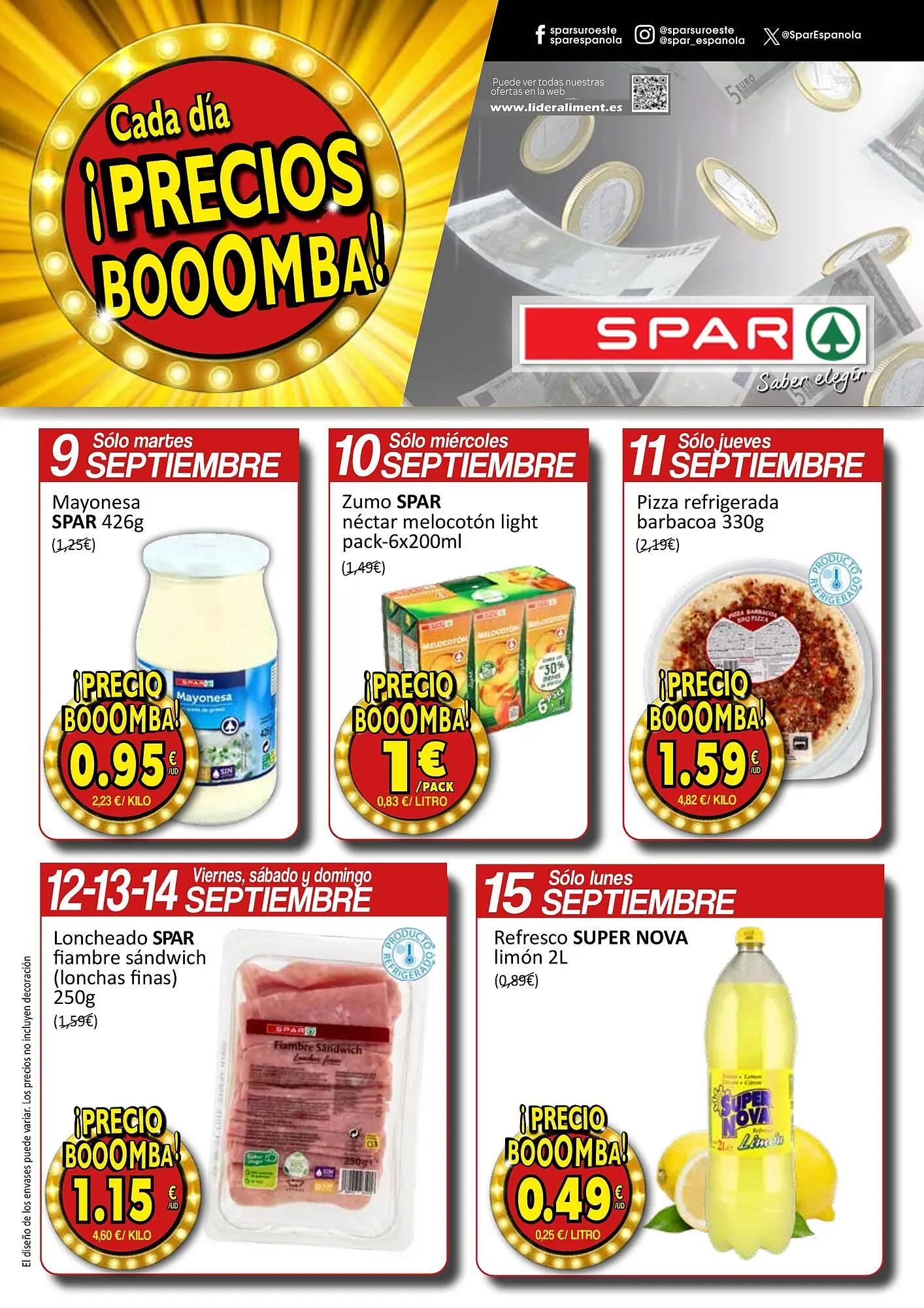 Catálogo de Folleto SPAR 9 de septiembre al 15 de septiembre 2025 - Página 1